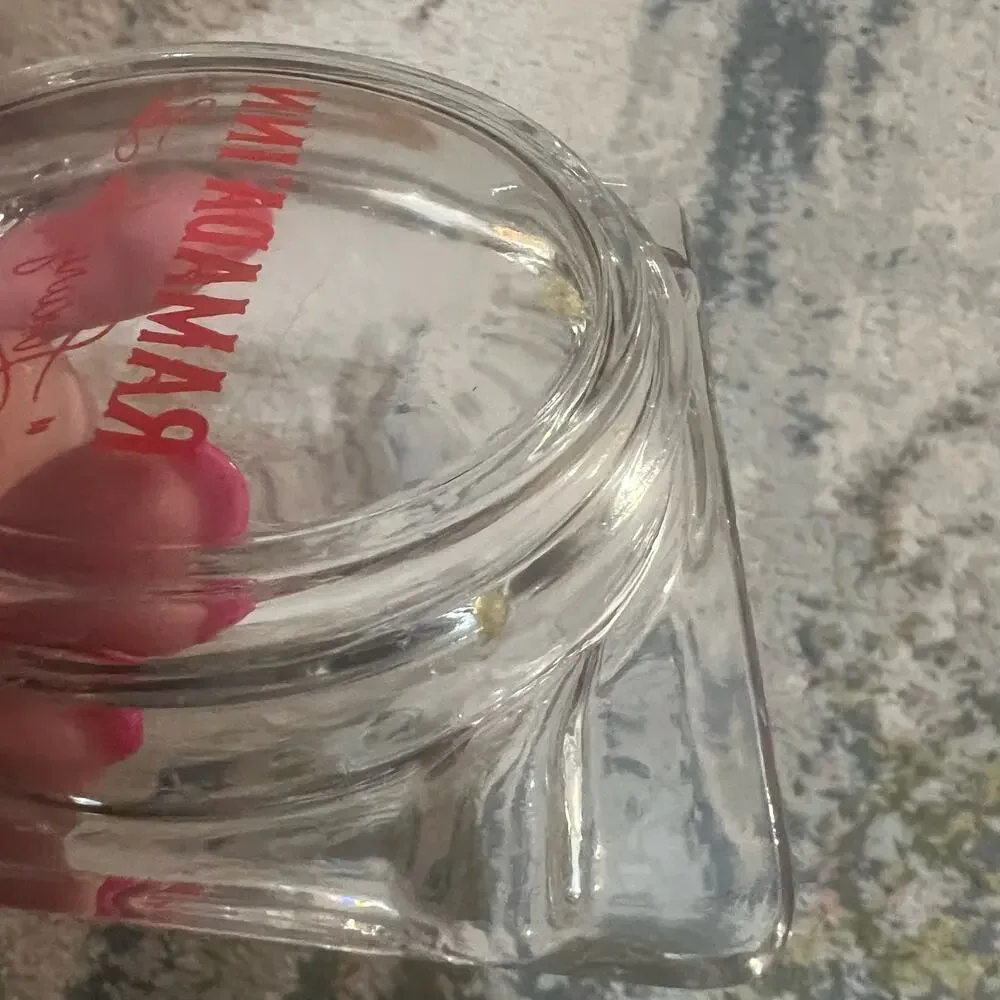 Vintage Ramada Inn Ash Tray Clear Glass 